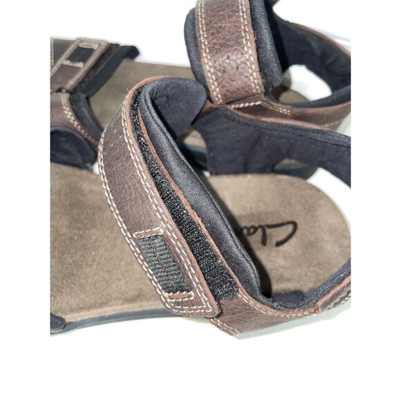 Clarks Men's Keating Sandals size 14 NWT Brown Genuine Leather - Picture 5 of 10
